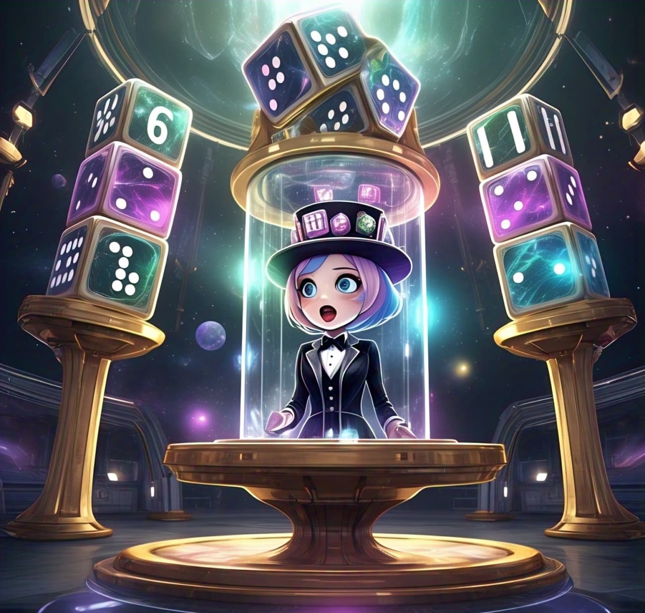 Illustration of dice probability problem